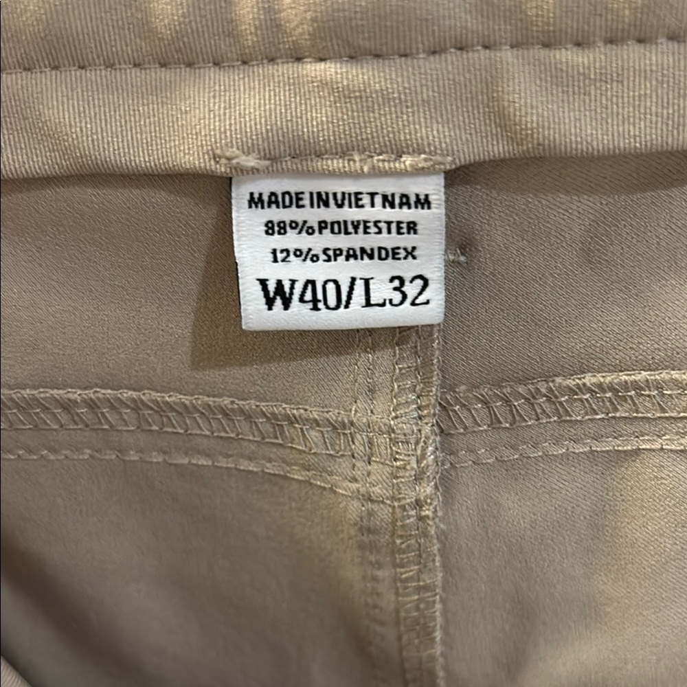 Footjoy FJ 40 x 32 Athletic Fit Men's Tan Pants